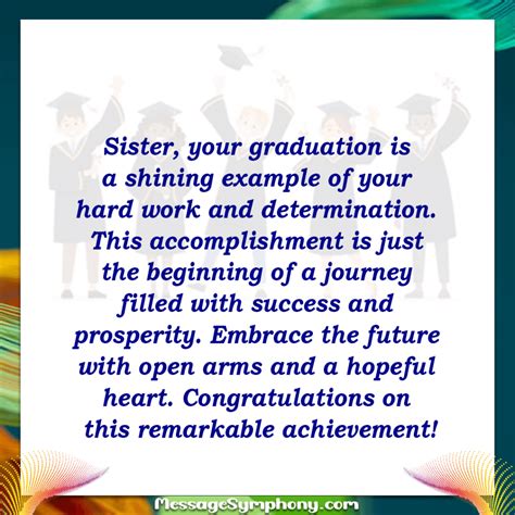 75+ Graduation Wishes for Sister .